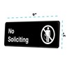 Alpine Industries No Soliciting Sign, 3x9, PK15 ALPSGN-28-15pk